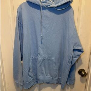 New Athletics Light Blue Hoodie for Men